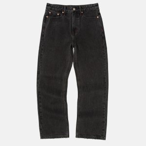 STRAIGHT LEG DENIM PANT