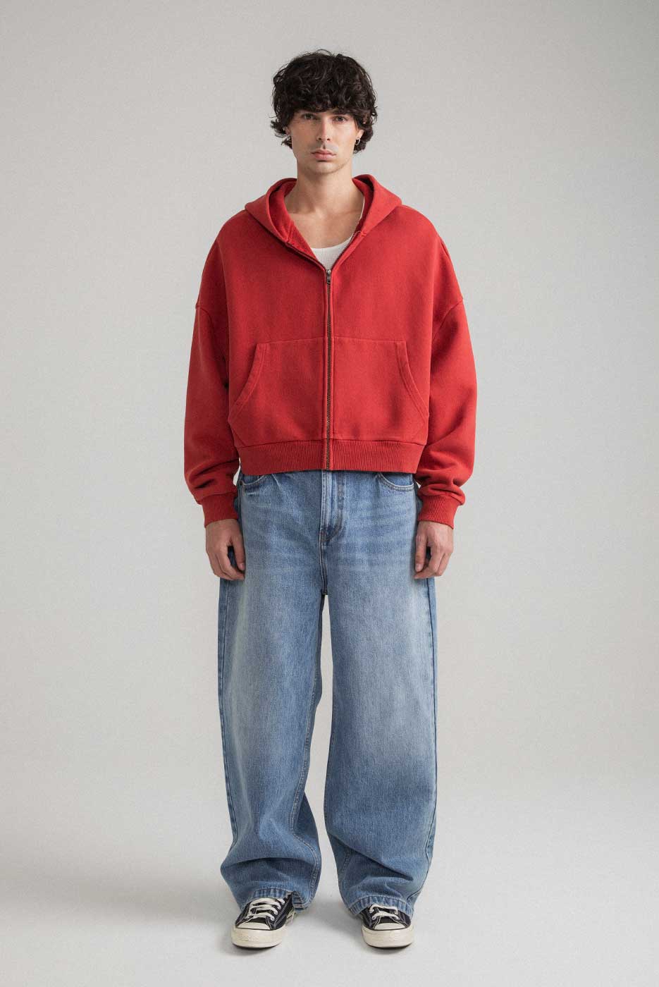 ZIP RECTANGLE HOODIE - Image 3