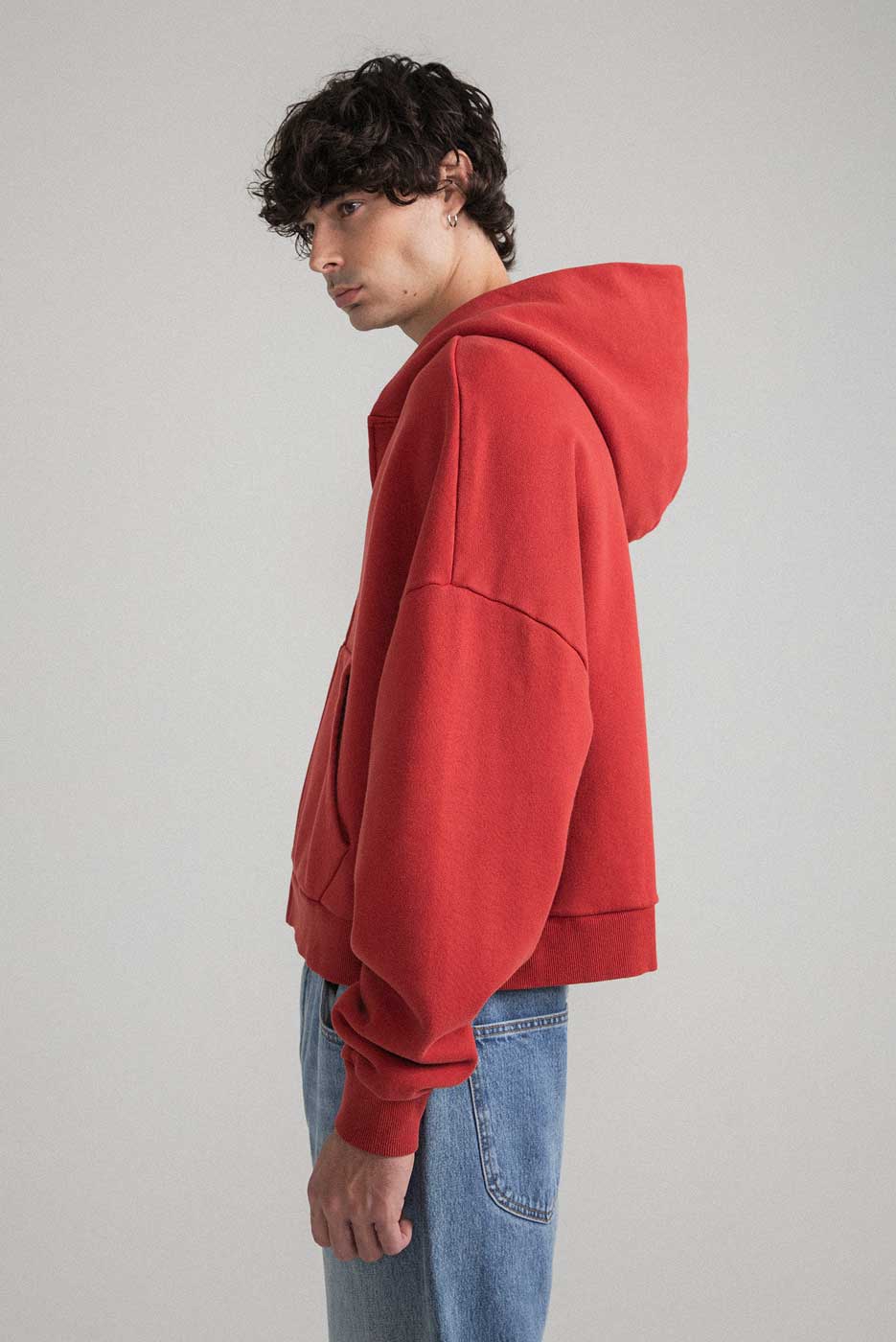 ZIP RECTANGLE HOODIE - Image 4