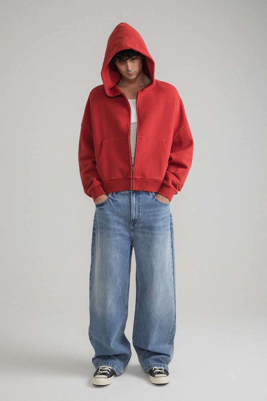 ZIP RECTANGLE HOODIE - Image 6