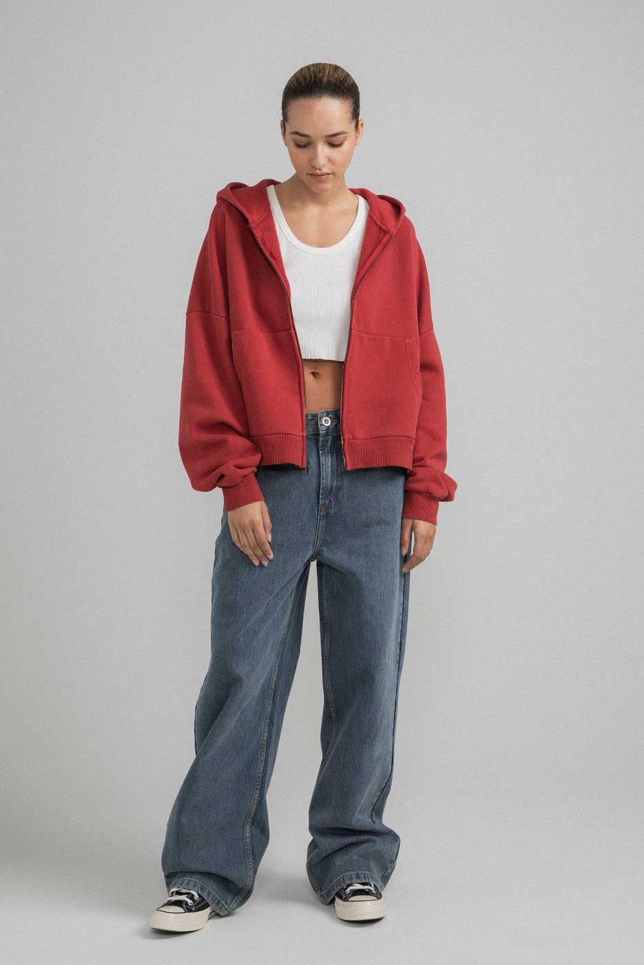 ZIP RECTANGLE HOODIE - Image 7