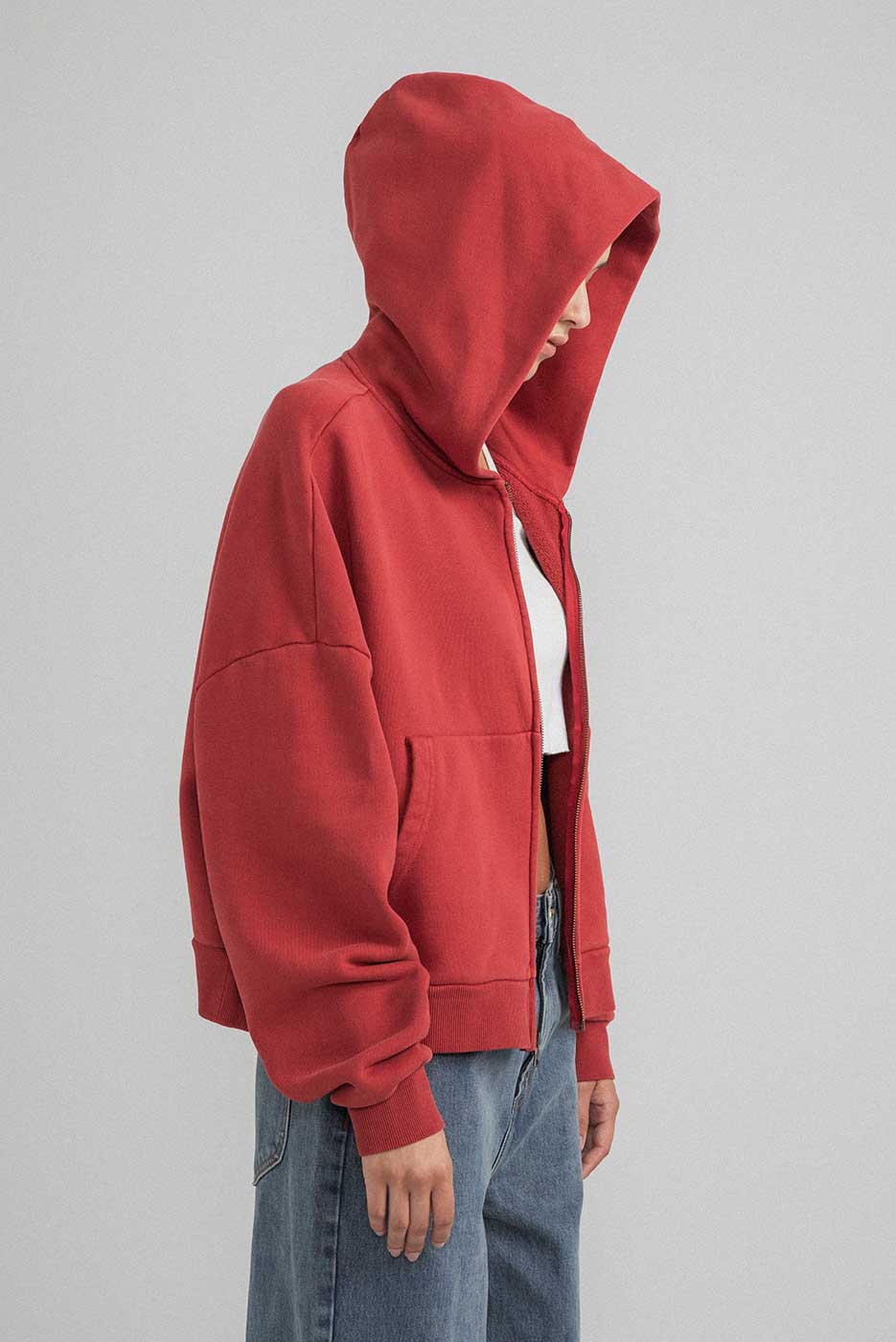 ZIP RECTANGLE HOODIE - Image 8