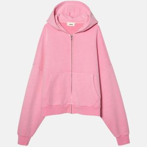 ZIP RECTANGLE HOODIE