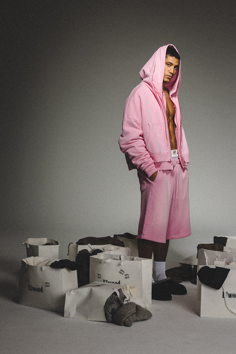 ZIP RECTANGLE HOODIE - Image 3
