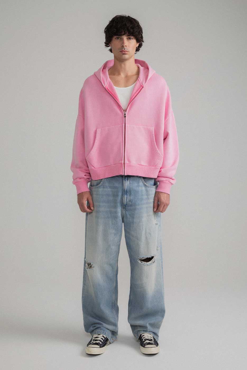ZIP RECTANGLE HOODIE - Image 7