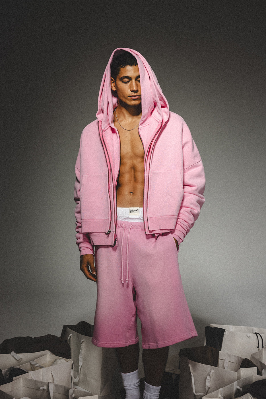 ZIP RECTANGLE HOODIE - Image 4