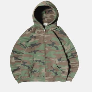 CAMO ZIP HOODIE