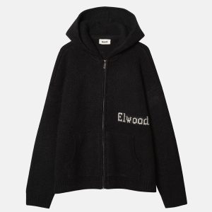 KNIT ZIP SWEATER