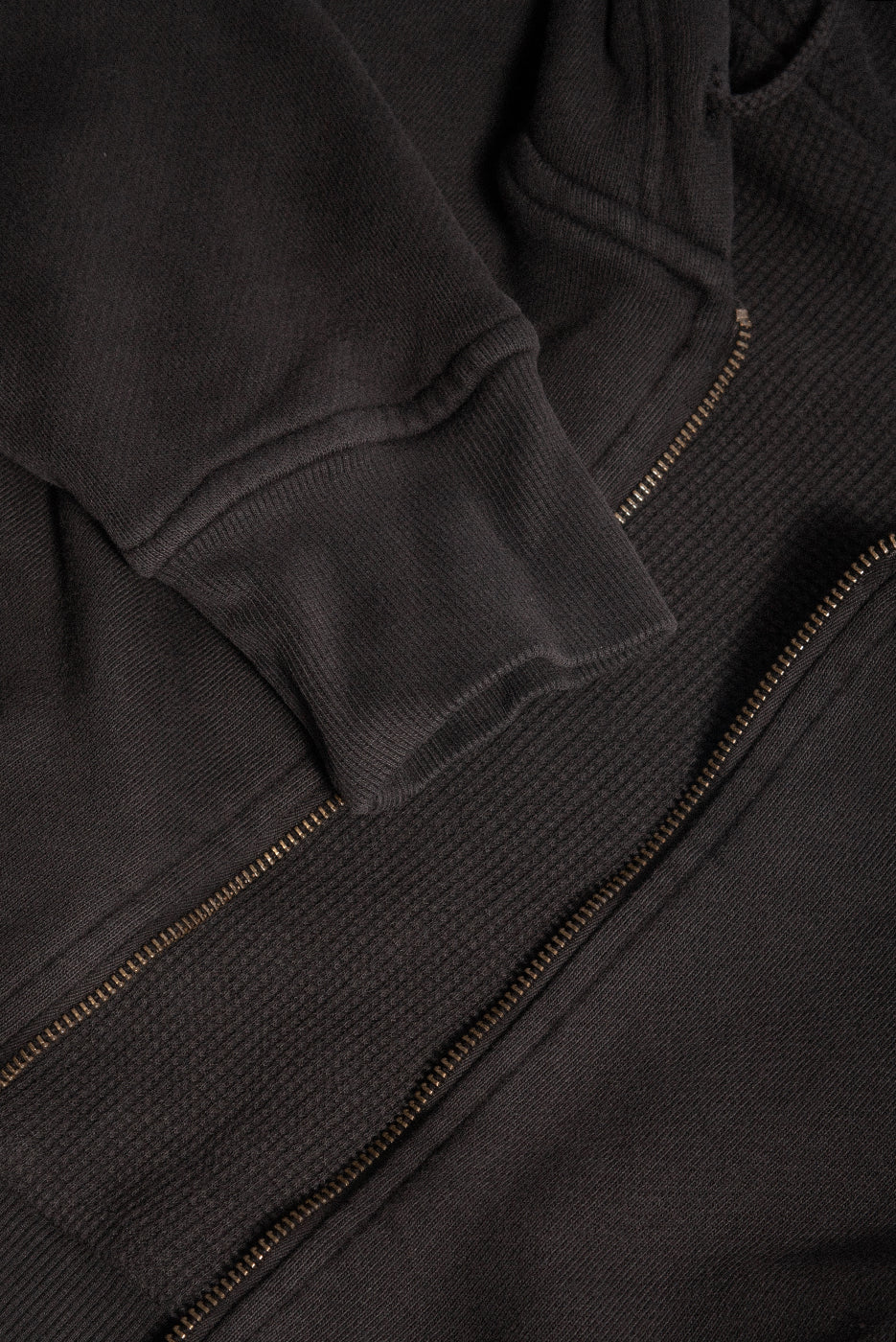 BABYDOLL CROP ZIP THERMAL HOODIE - Image 4