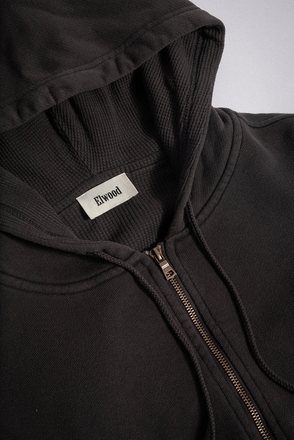 BABYDOLL CROP ZIP THERMAL HOODIE - Image 5