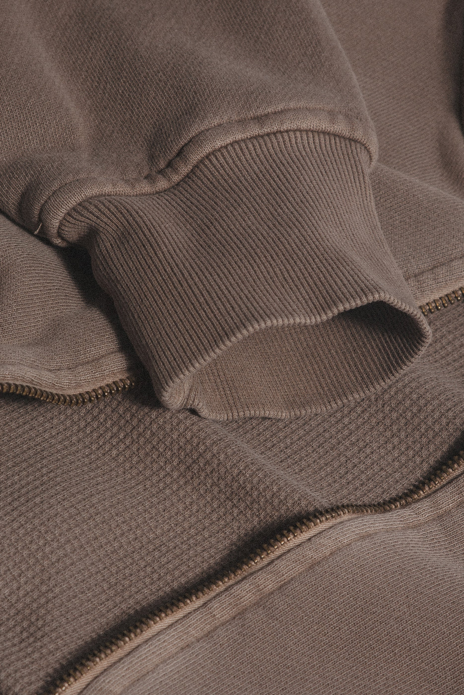 BABYDOLL CROP ZIP THERMAL HOODIE - Image 5