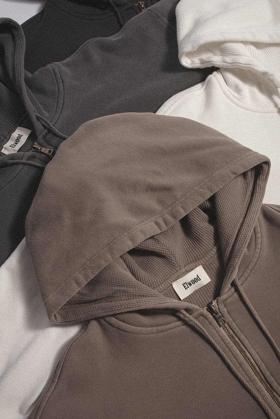 BABYDOLL CROP ZIP THERMAL HOODIE - Image 6