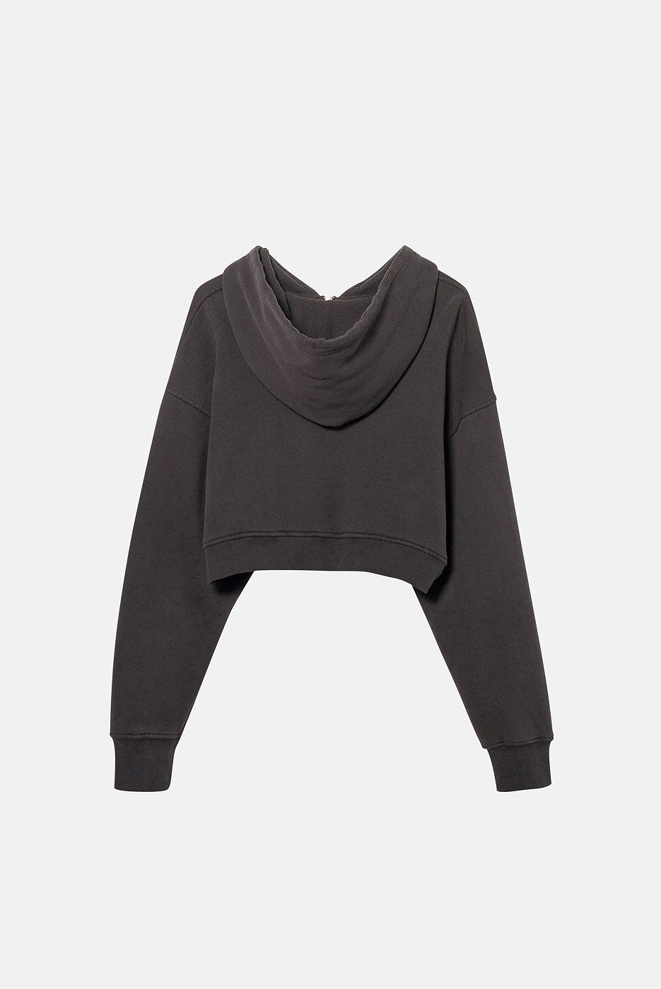 BABYDOLL CROP ZIP THERMAL HOODIE - Image 2
