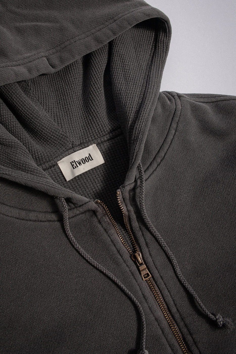 BABYDOLL CROP ZIP THERMAL HOODIE - Image 6