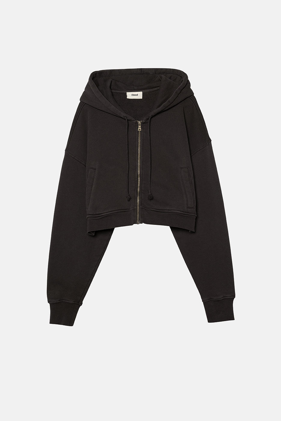 BABYDOLL CROP ZIP HOODIE