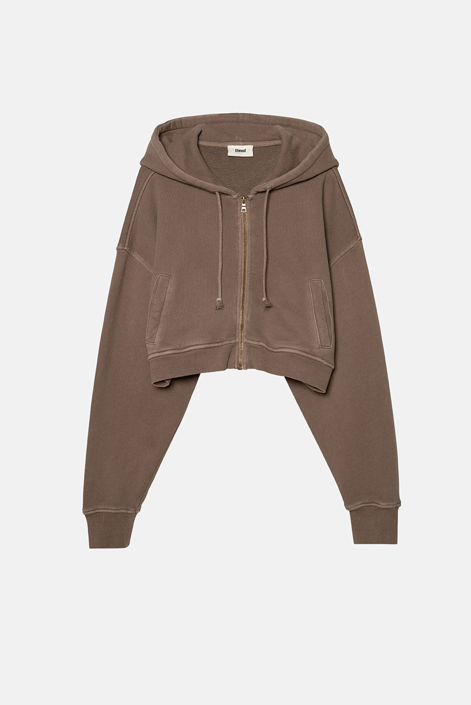 BABYDOLL CROP ZIP HOODIE