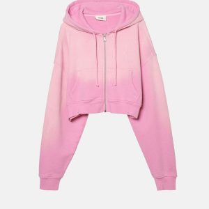 BABYDOLL CROP ZIP HOODIE